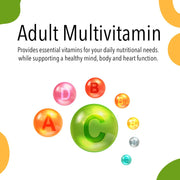 Vita Globe Adult Multivitamins may support healthy mind, body and heart function. 