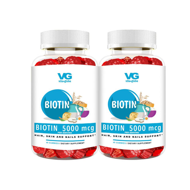 Vita globe biotin gummy vitamins 2 pack