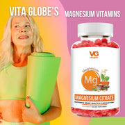 Vita Globe magnesium citrate gummy vitamins supports heart health