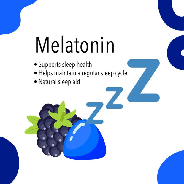 Vita Globe 5mg Melatonin Gummy Vitamins supports sleep health, regular sleep, natural sleep aid. 