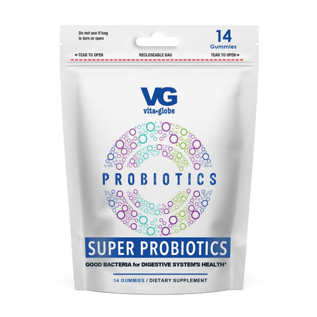 Vita Globe Probiotic Gummy Vitamin Pouches On-the-go