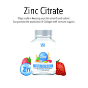 Vita Globe zinc citrate keeps skin smooth and radient + immune support