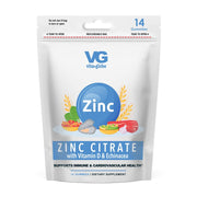 Vita Globe Zinc Citrate with vitamin c & echinacea gummy vitamin pouches