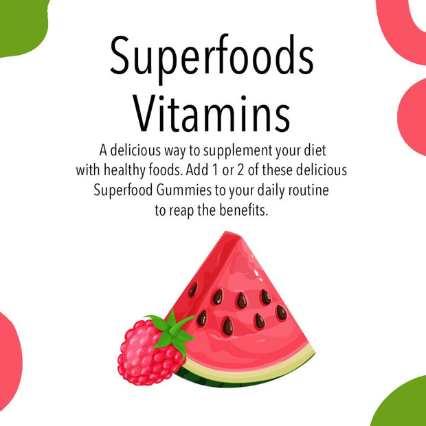 Vita Globe Superfood gummy vitamins delicious way to get healthy foods