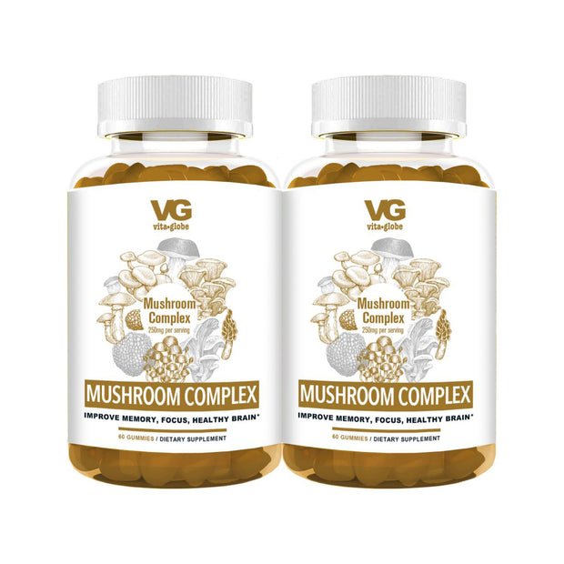 Vita Globe Mushroom Complex gummy vitamins 2 pack