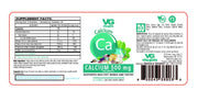 Vita Globe Calcium 500mg Gummy Vitamins Supplement Facts